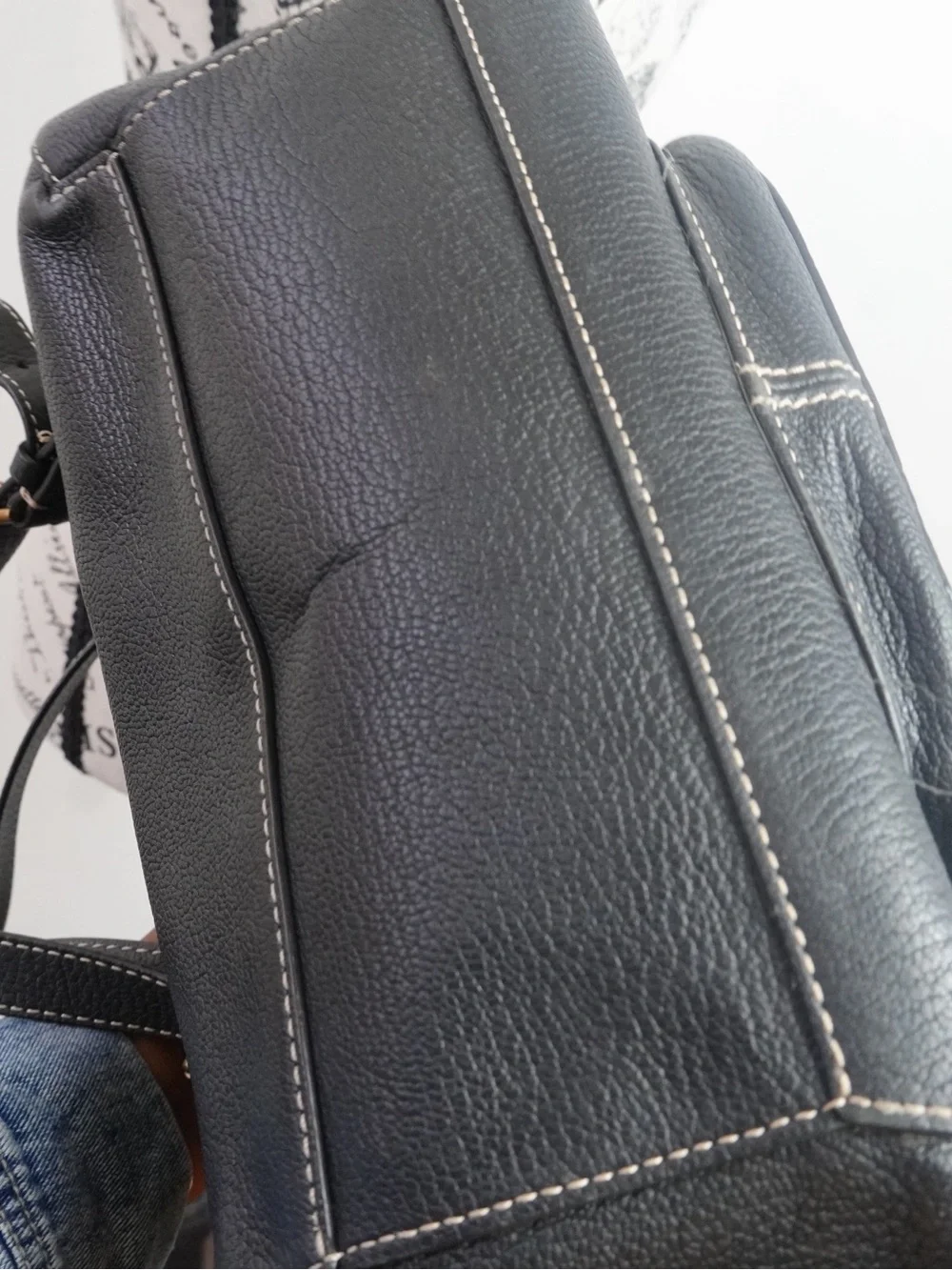 Equestrian Quiet Luxury Black Leather Backpack — Lauren Ralph Lauren